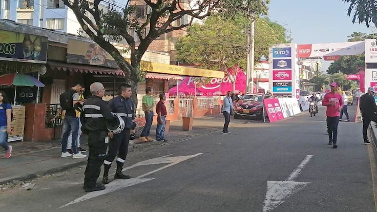 Empezaron los cierres viales en Bucaramanga por competencia ciclística