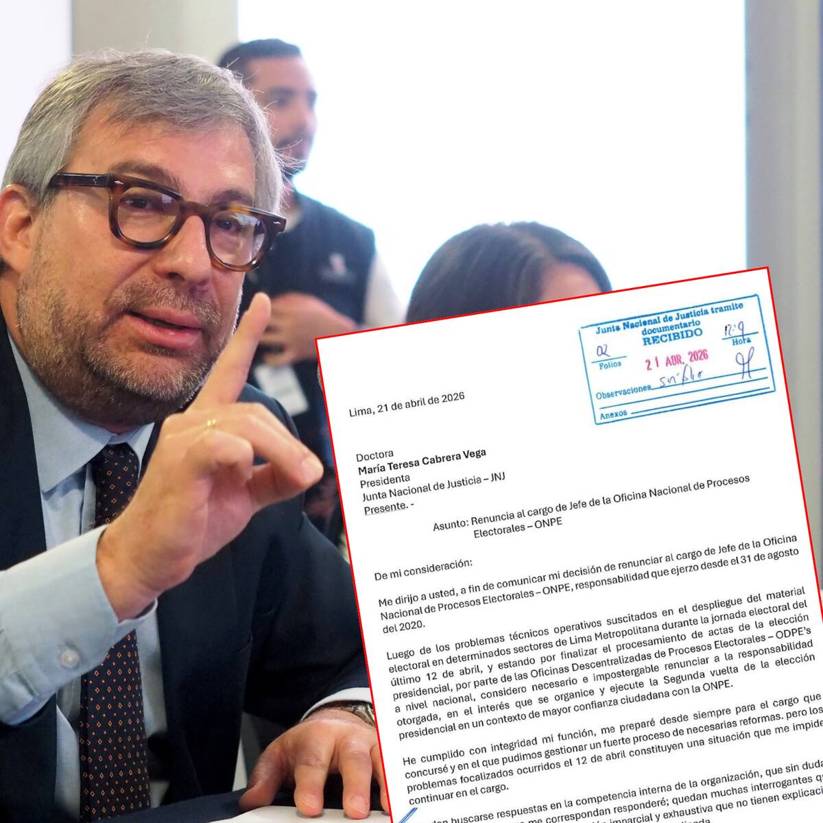 Perú: jefe de autoridad electoral renuncia tras demoras e irregularidades en jornada de votaciones