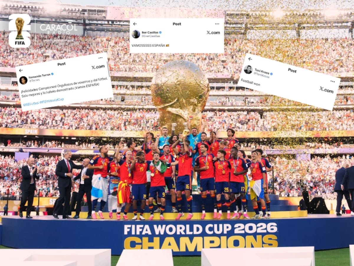 “Ganó el fútbol”: reacciones del mundo tras el título de España en la final del Mundial 2026