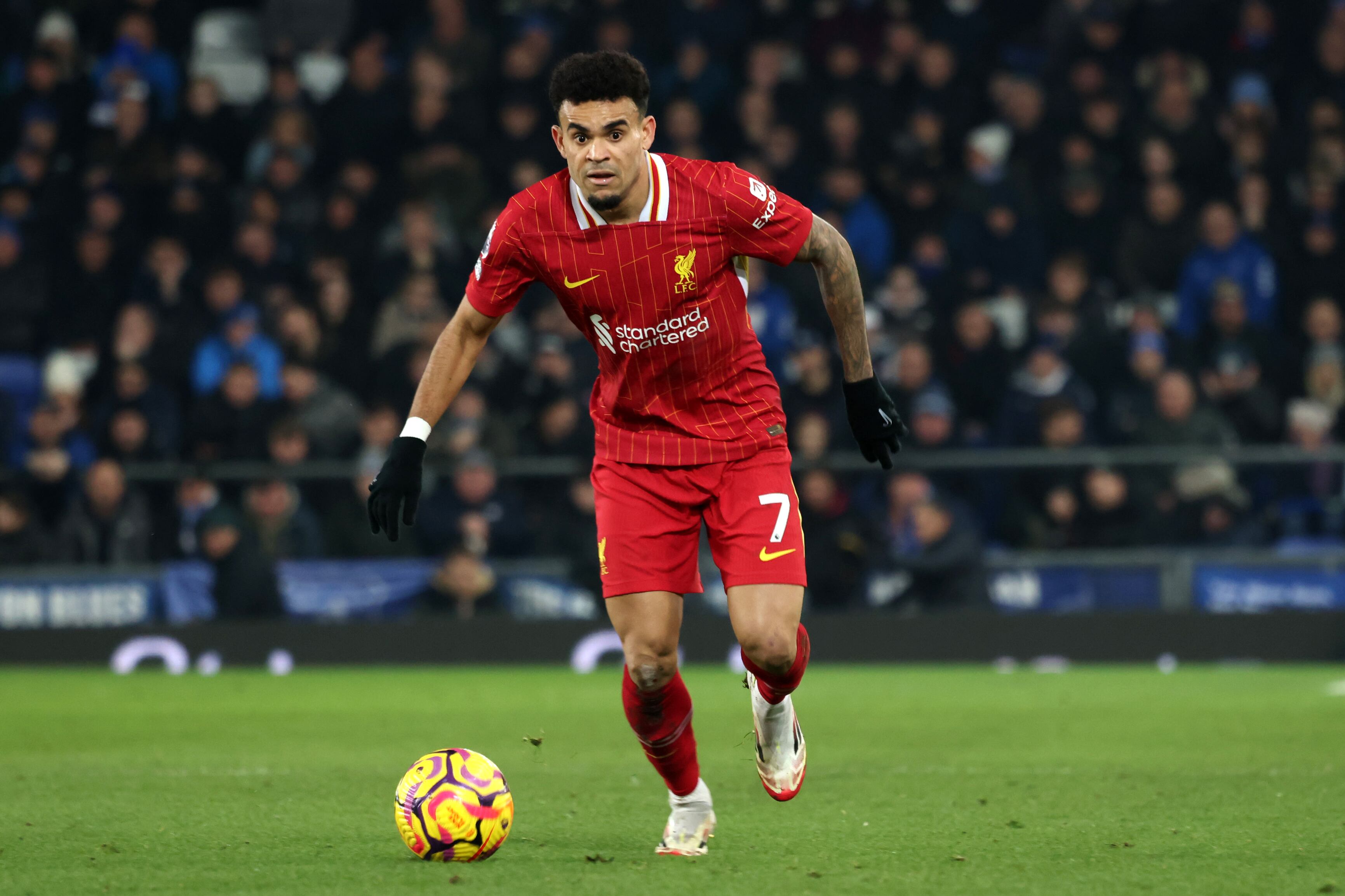 Luis Diaz con el Liverpool  (Photo by Liverpool FC/Liverpool FC via Getty Images)