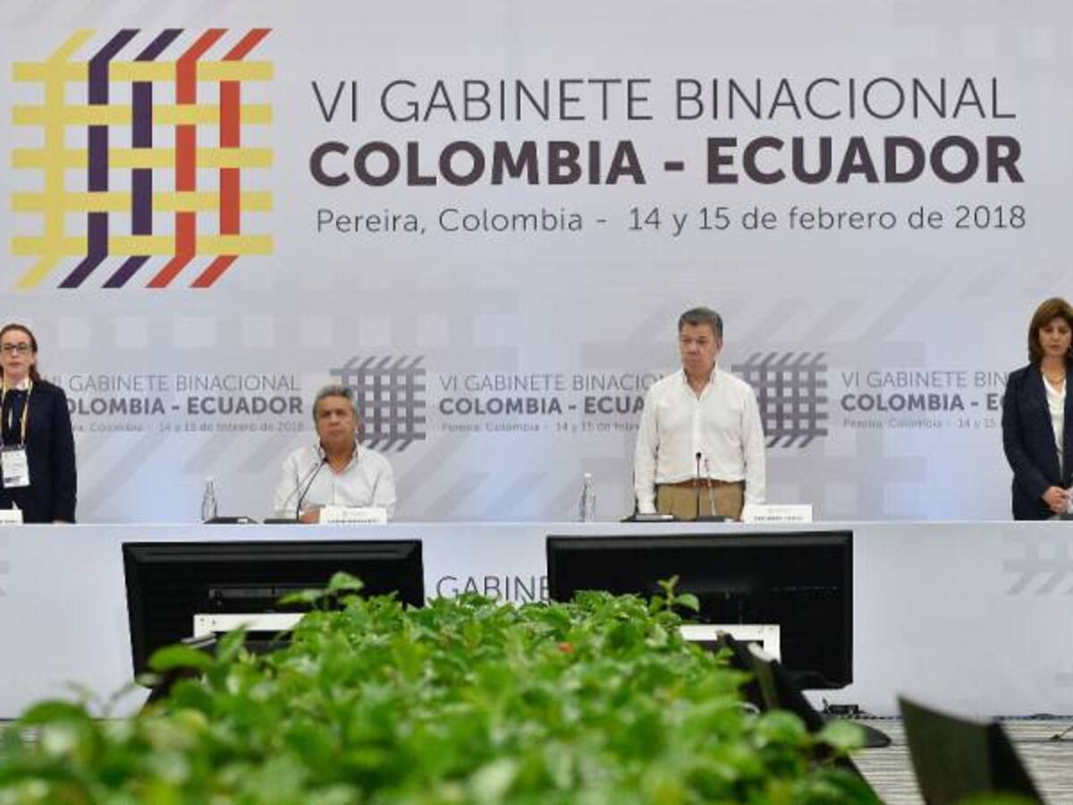 Presidente Santos ratificó compromiso de control a la frontera con Ecuador
