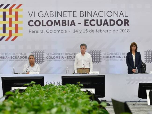 Presidente Santos ratificó compromiso de control a la frontera con Ecuador