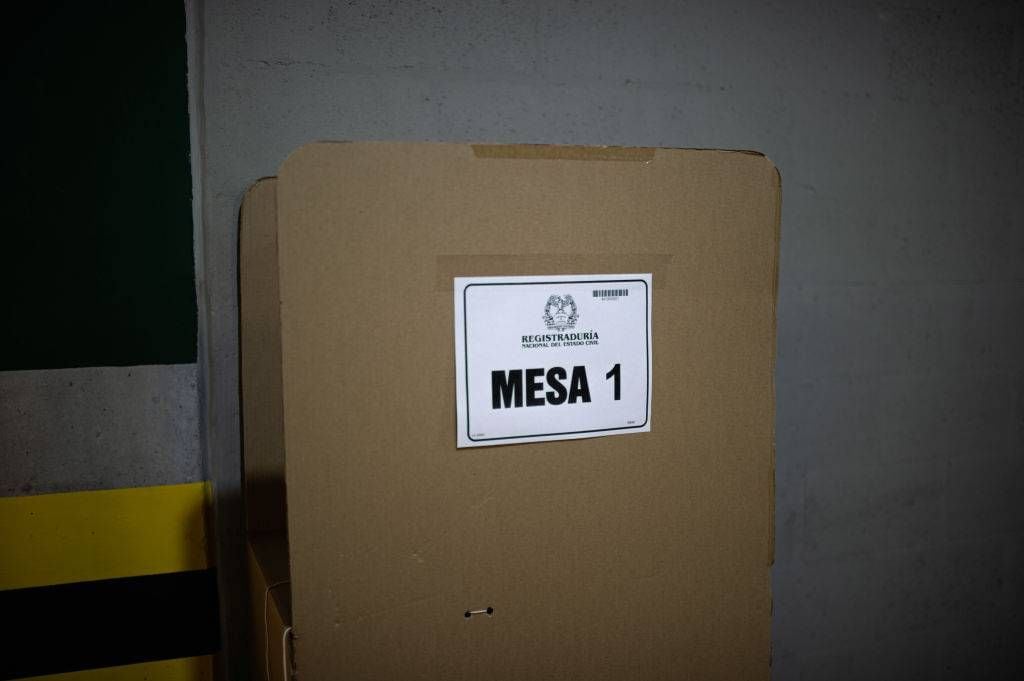 Mesa de votación en Barranquilla. Foto: Getty Images.
