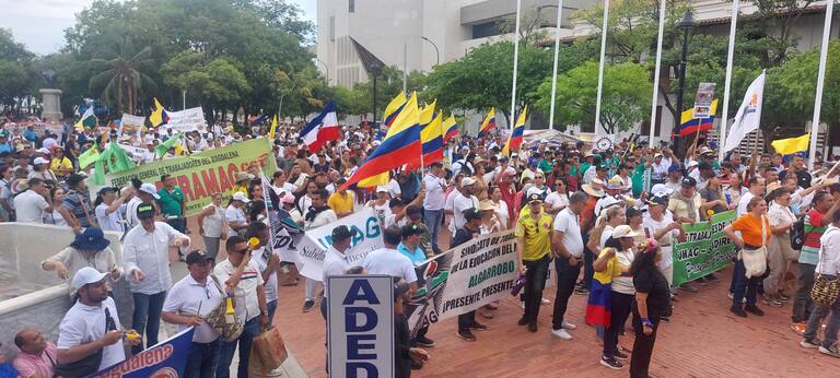 Jornada de movilización en Santa Marta. Foto: Gissell Campo