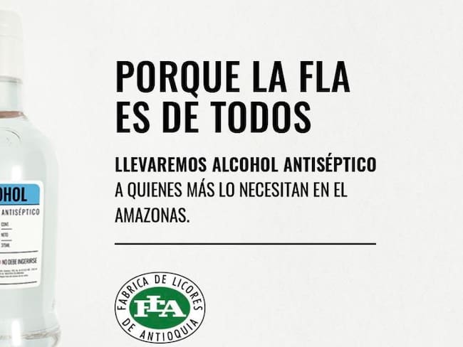 Alcohol antiséptico y recurso humano, con sello paisa para el Amazonas