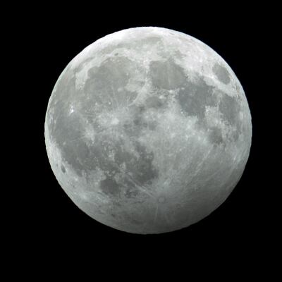 Eclipse penumbral. Foto: NASA.