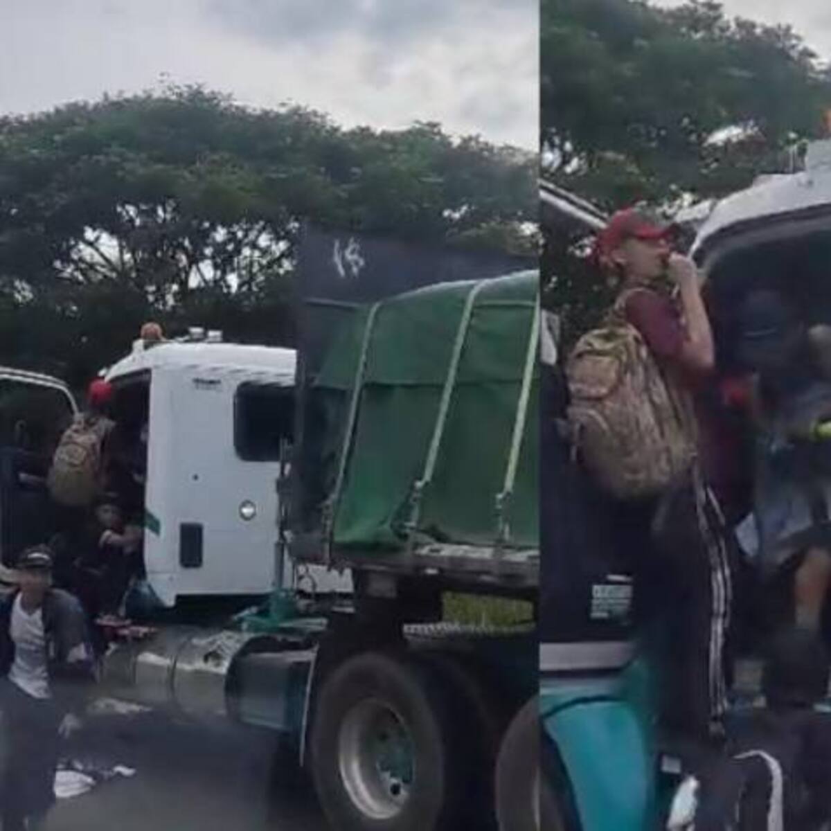 VIDEO: Impactante atraco a un conductor de una tractomula