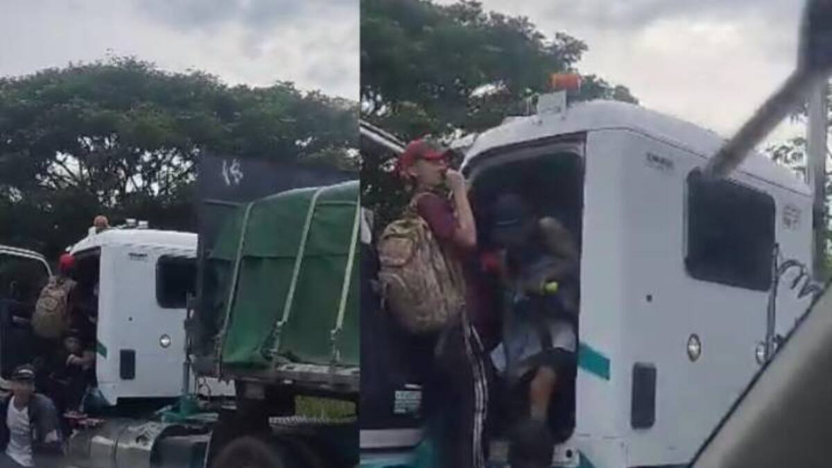 VIDEO: impactante atraco a un conductor de una tractomula
