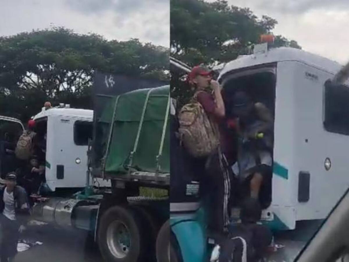 VIDEO: Impactante atraco a un conductor de una tractomula