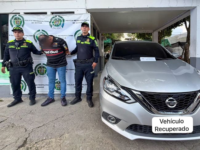Vehículo recuperado en Ibagué