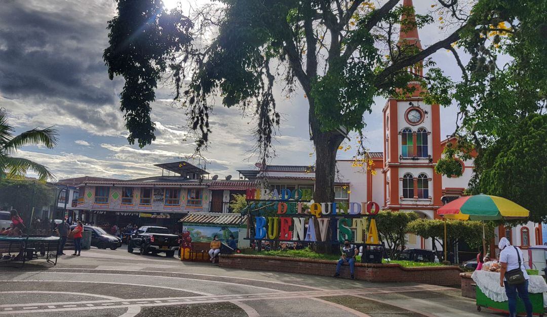Plaza principal en el municipio de Buenavista