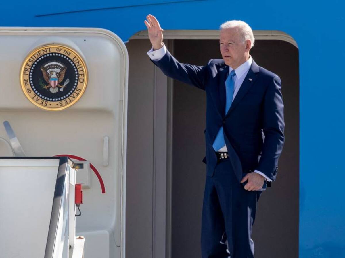 El presidente Joe Biden llegó a una ciudad polaca a 100km de Ucrania