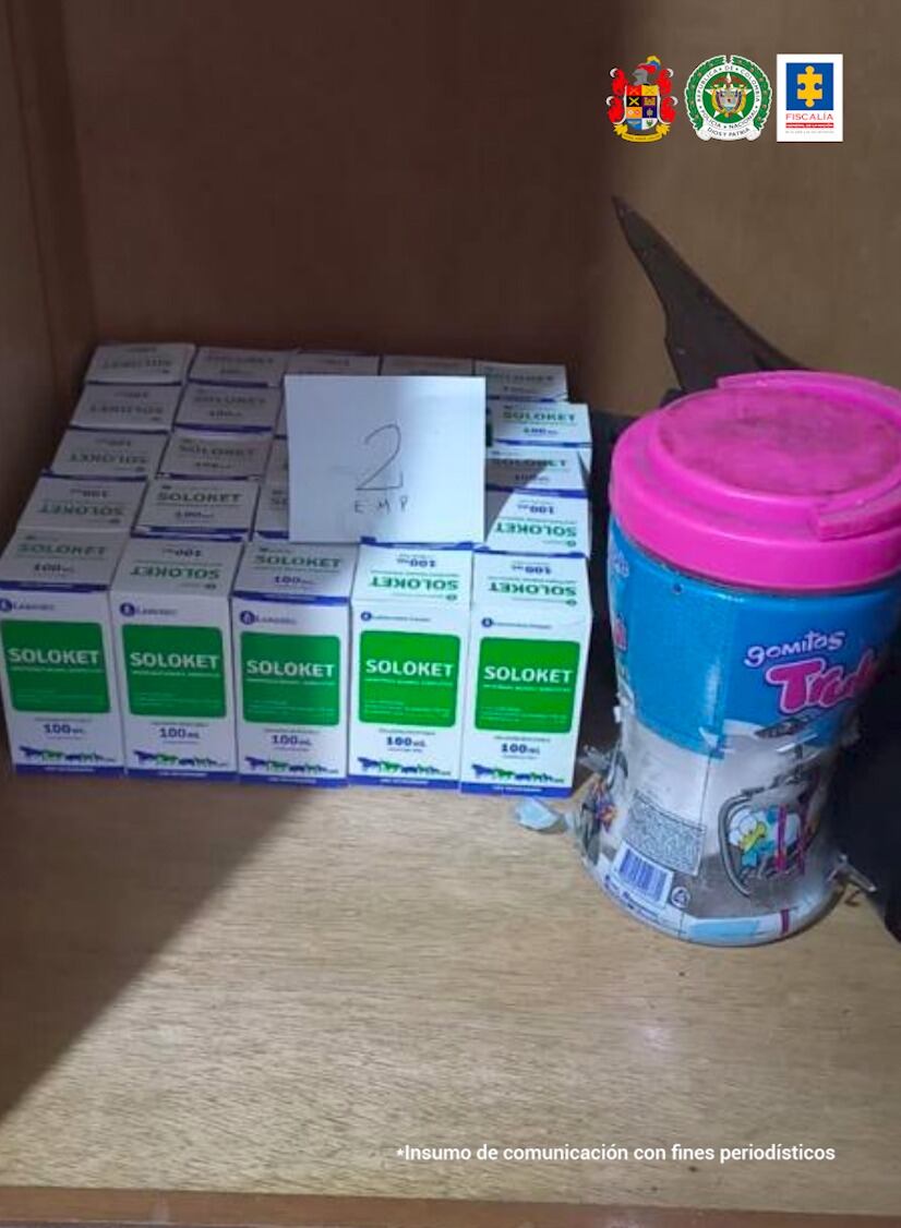 Drogas que comercializaba la banda criminal 'Los Solís'. Foto: Policía de Bogotá