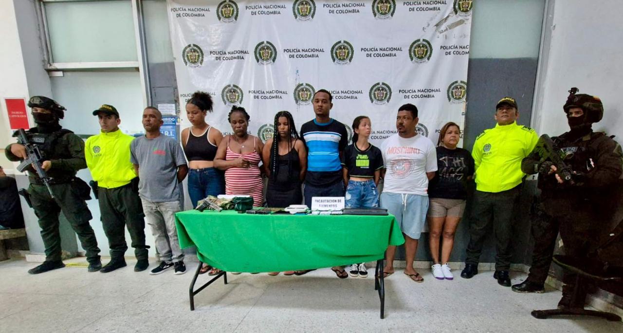 Capturados - Foto: Policía Metropolitana de Barranquilla