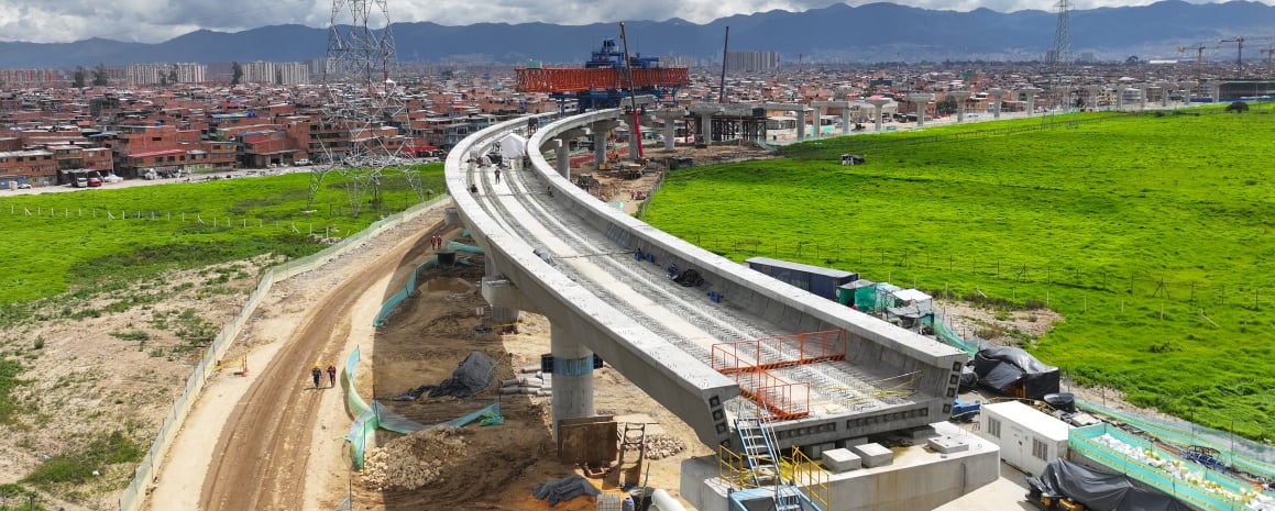 La obra reporta un avance del 44,45% / Empresa Metro de Bogotá