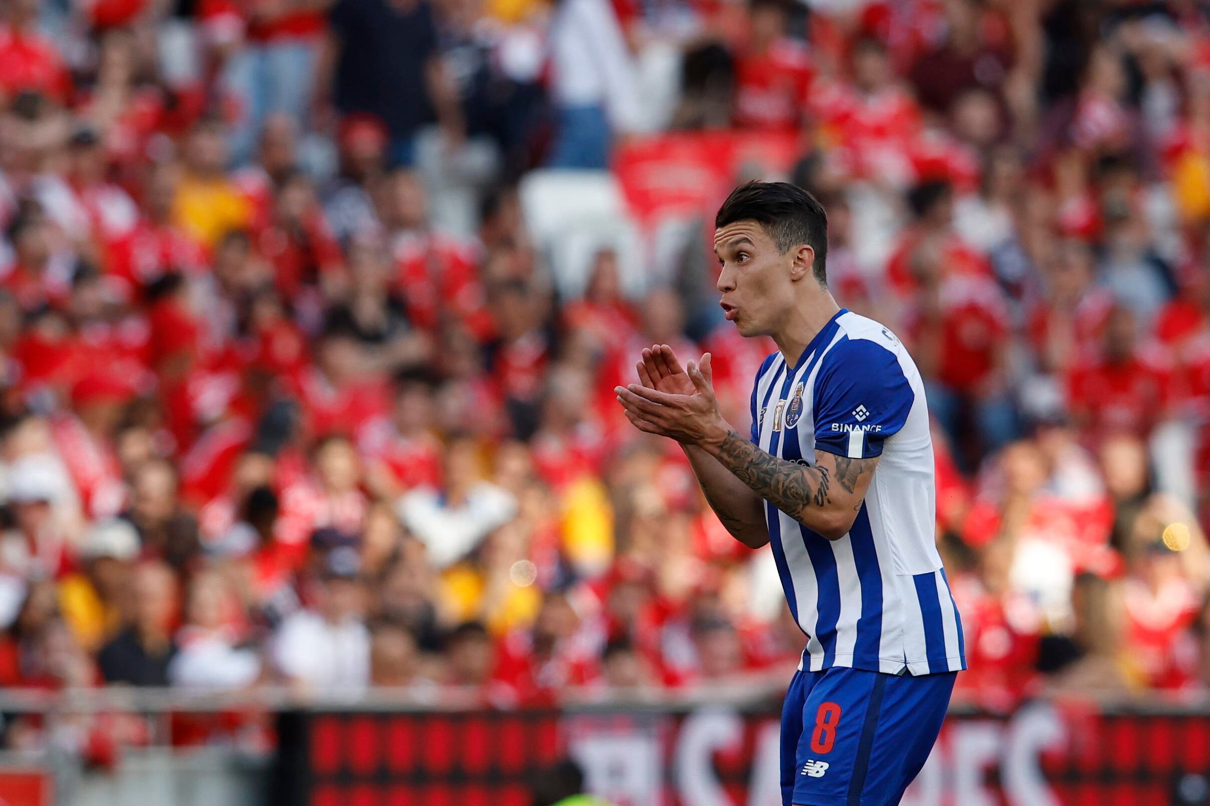 Matheus Uribe, volante antioqueño del Porto. (Photo by Joao Rico/DeFodi Images via Getty Images)