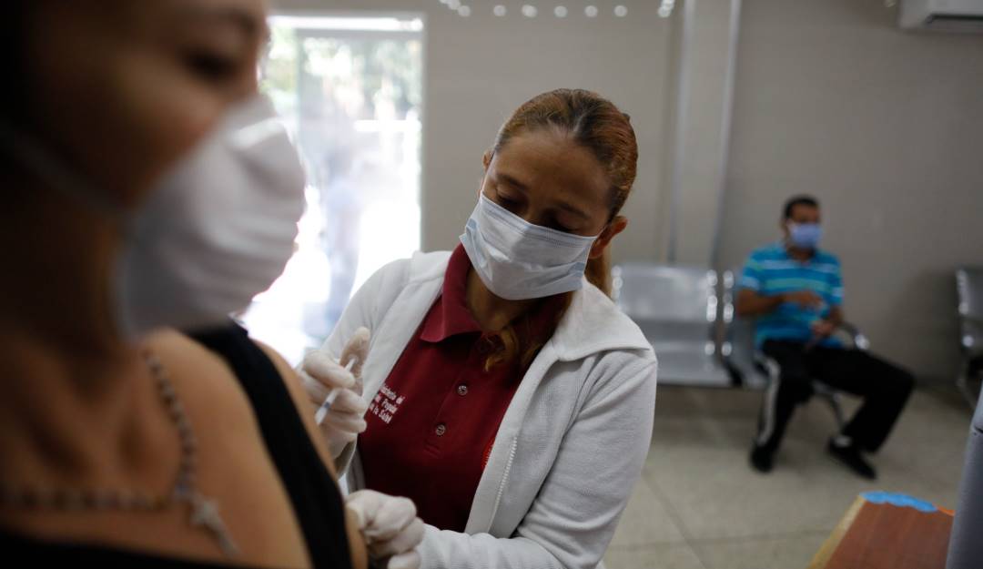 Trabajadores sanitarios en Venezuela.         Foto: Getty 