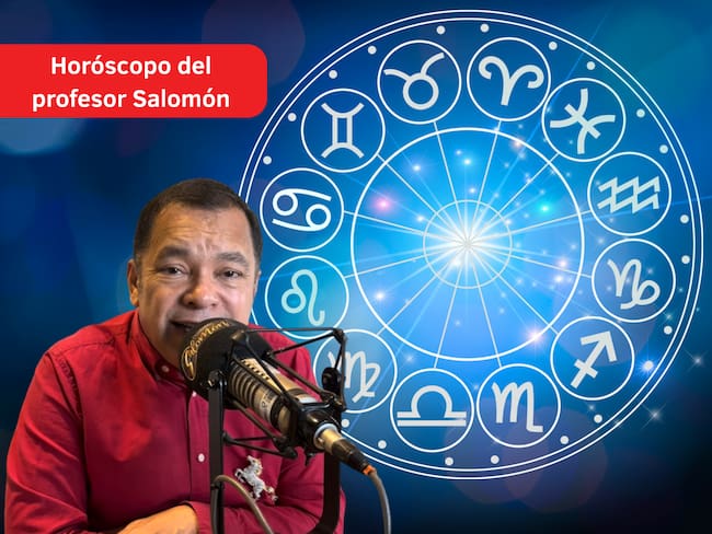 Profesor Salomón (Crédito: Profesor Salomón - Youtube) // Rueda del zodiaco, que muestra el orden de los signos (Crédito: Getty Images).