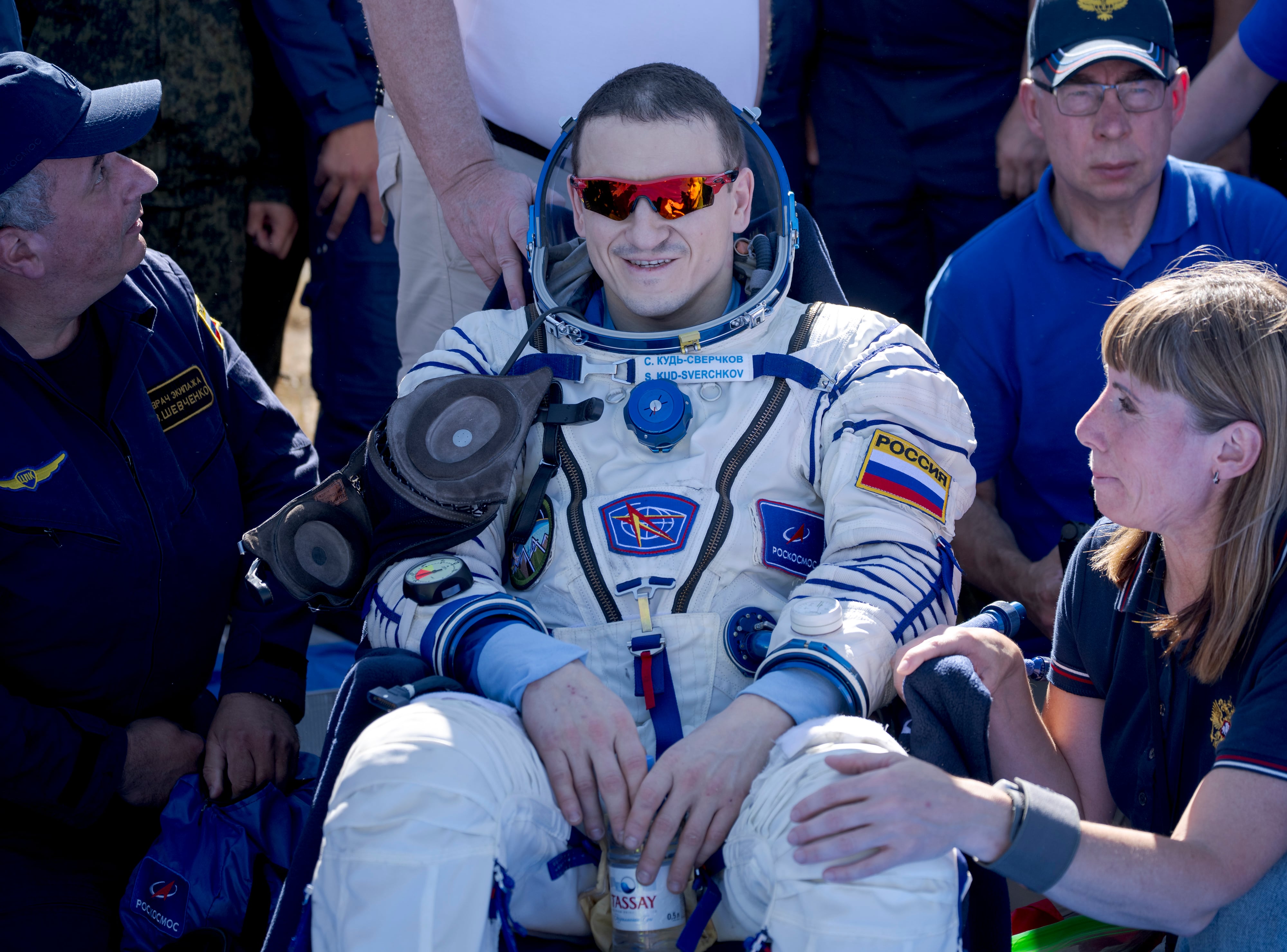 Tres astronautas de la Estación Espacial Internacional regresaron a la Tierra tras 8 meses. Fotos: Getty Images.