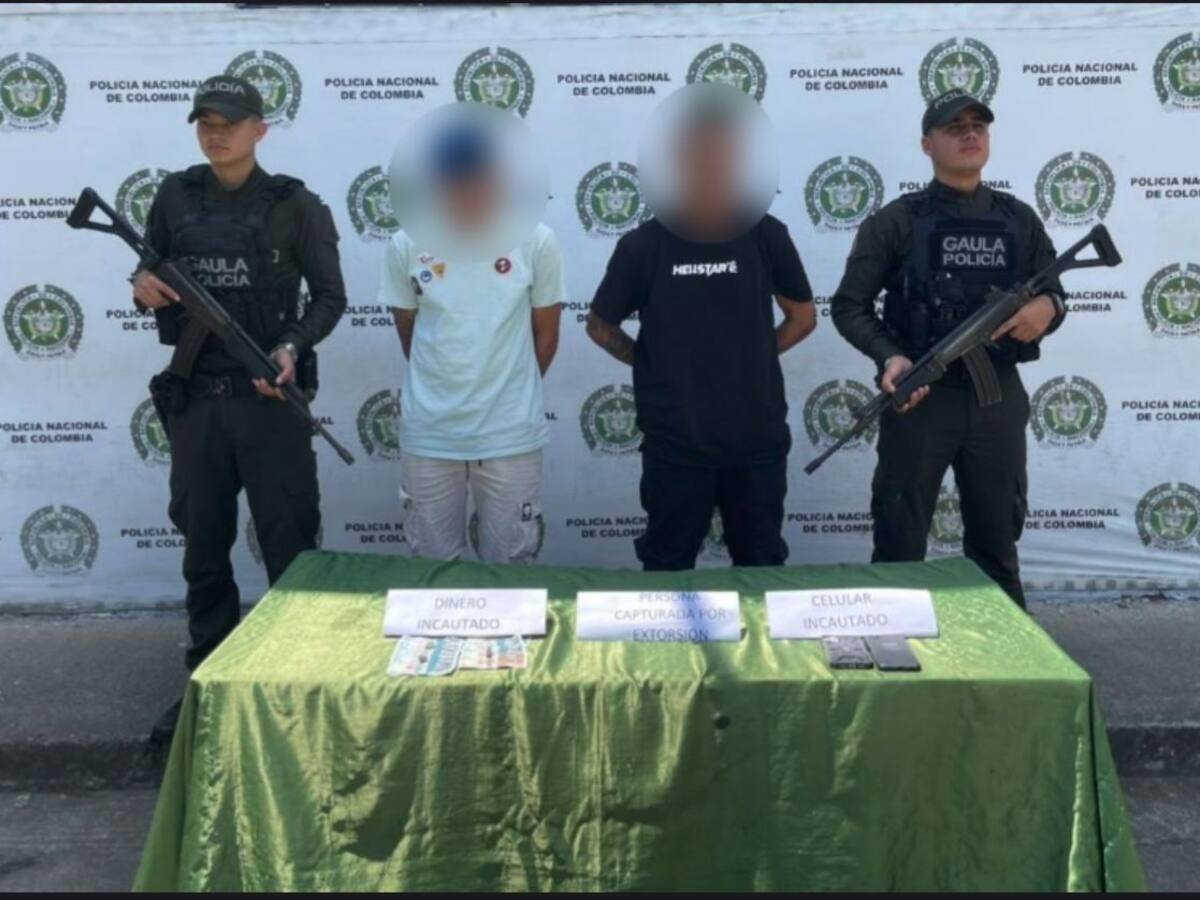 En Tuluá capturan dos presuntos integrantes de La Inmaculada cuando recibían dinero por extorsión
