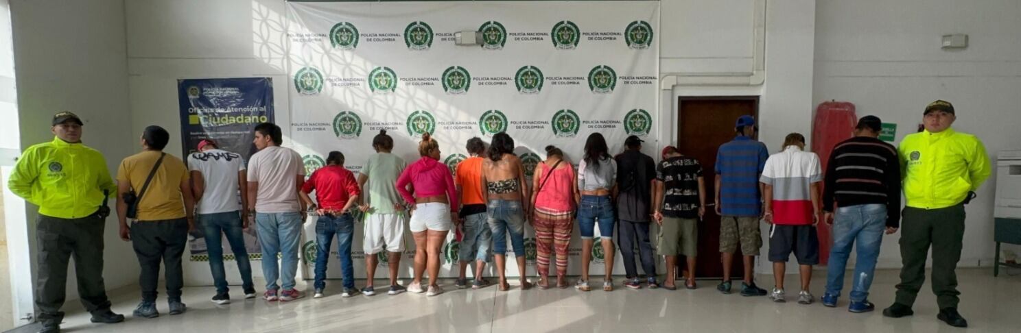 Capturan 15 delincuentes