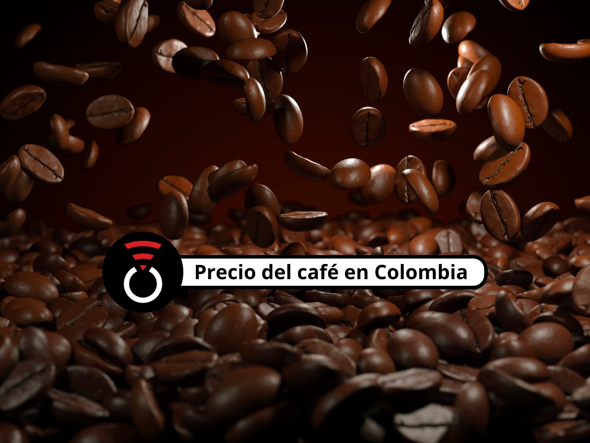 De fondo: Granos de café cayendo (Cortesía: Getty IMages)