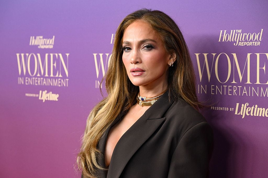 BEVERLY HILLS, CALIFORNIA - DECEMBER 03: Jennifer Lopez attends The Hollywood Reporter Women In Entertainment Presented By Lifetime at The Beverly Hills Hotel on December 03, 2025 in Beverly Hills, California.  (Photo by Michael Kovac/The Hollywood Reporter via Getty Images)
