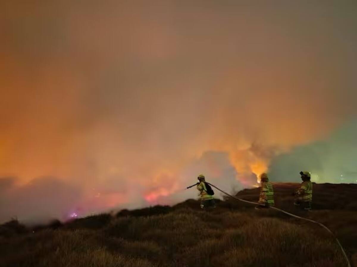 Bogotá se llenó de humo a causa del incendio ocurrido en el relleno sanitario de Gibraltar