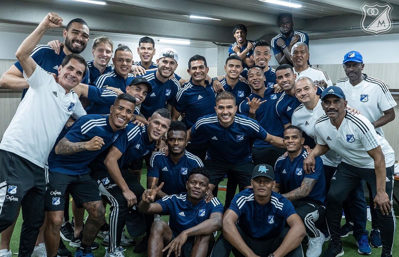 Millonarios festeja el triunfo ante América de Cali por cuadrangulares / Millonarios FC