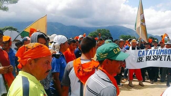 Protesta de campesinos.