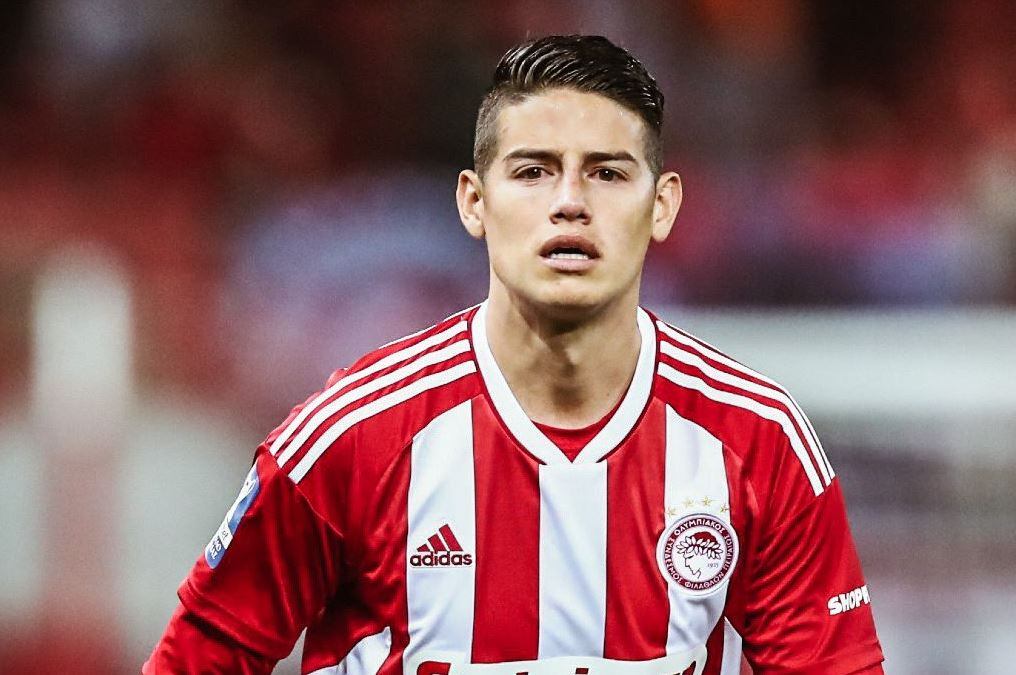 James Rodríguez, volante colombiano del Olympiacos / Twitter: @olympiacosfc