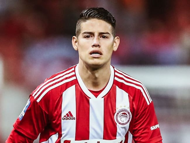 James Rodríguez, volante colombiano del Olympiacos / Twitter: @olympiacosfc
