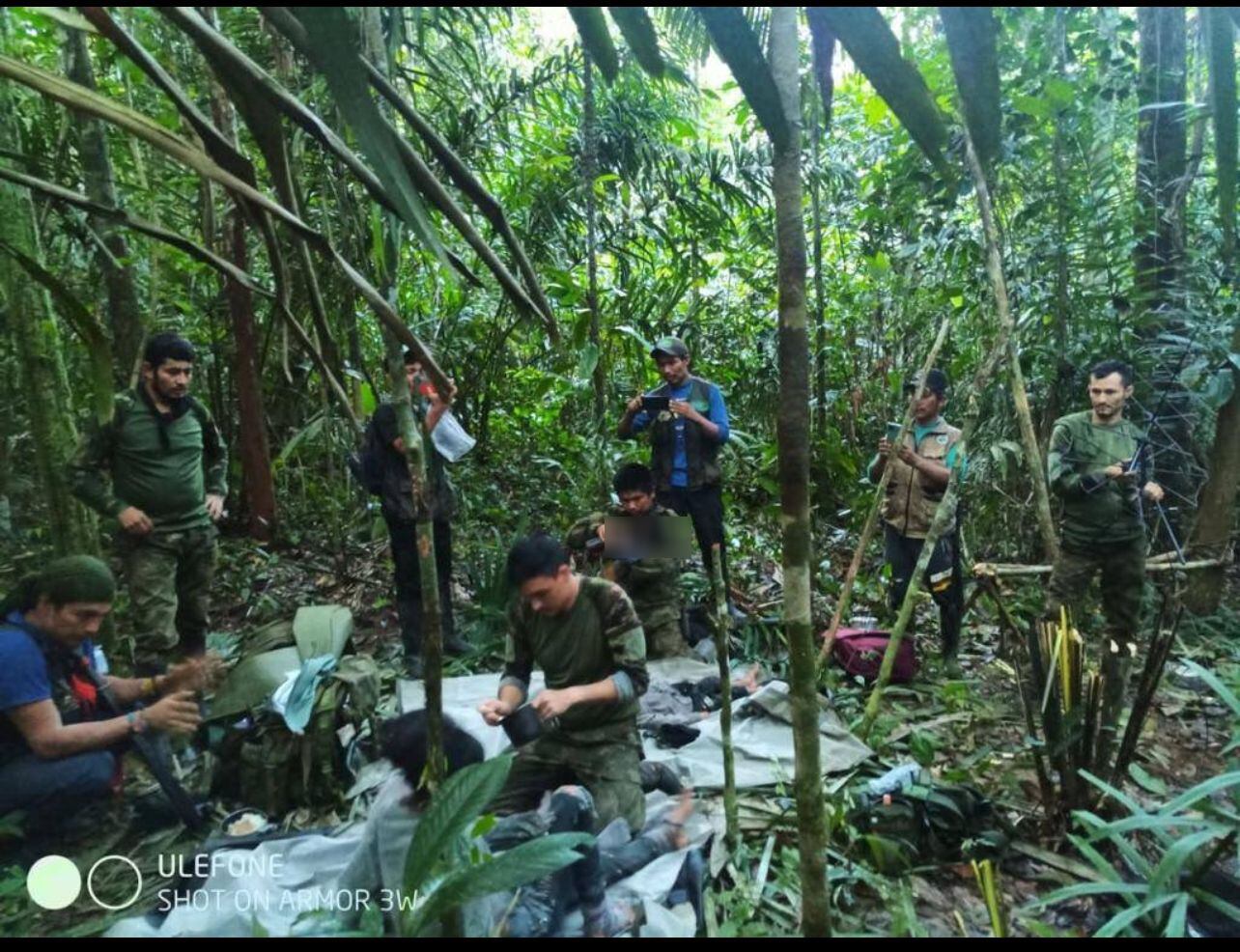 Niños encontrados en la selva del Guaviare