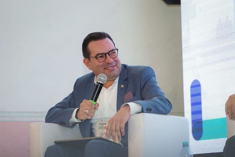 Didier Tavera, director general de la Federación Nacional de Departamentos, durante el Festival de las Ideas 2023