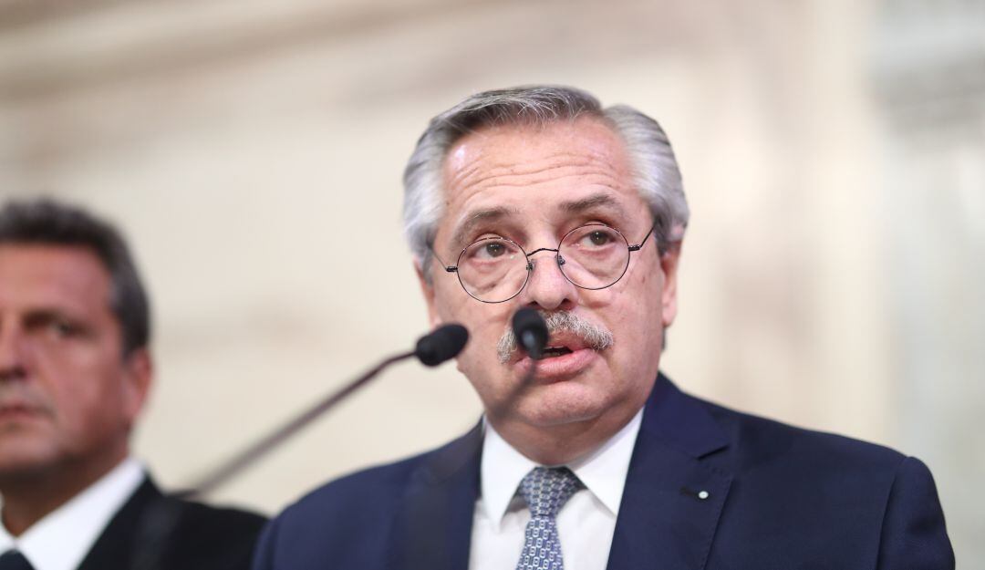 El mandatario argentino Alberto Fernández