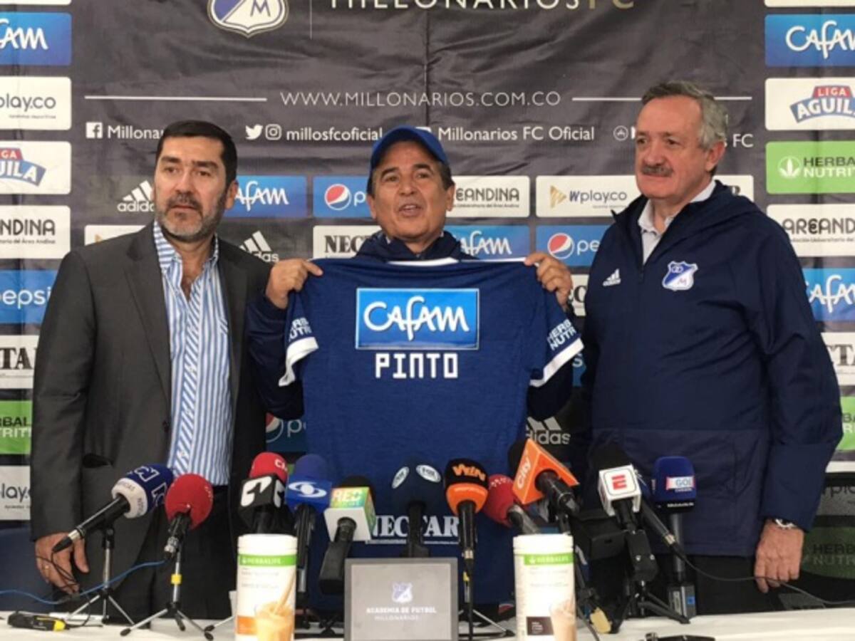 Pinto: “Hay que empezar a ganar, en Millonarios solo sirve el primer puesto”