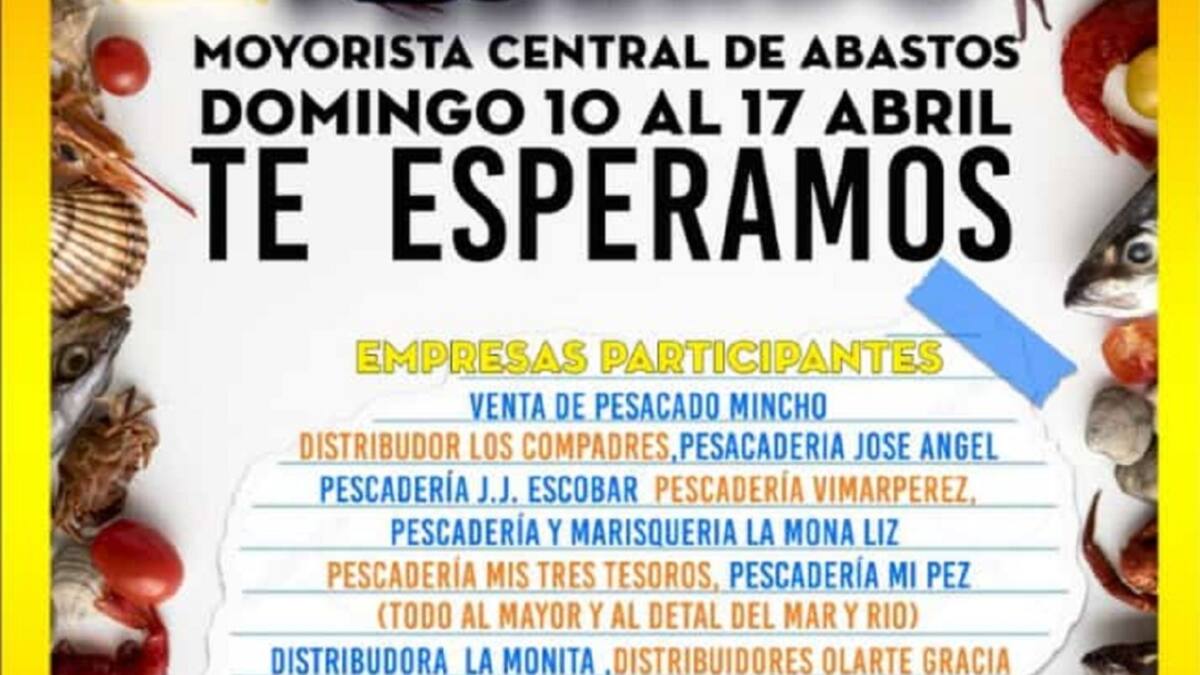 Cúcuta realizará feria del pescado por Semana Santa