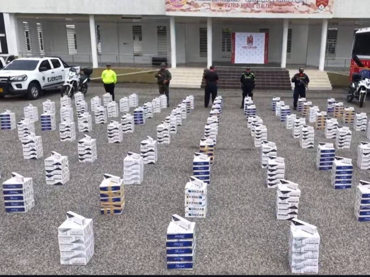 Ejército Nacional asesta golpe al contrabando de cigarrillos en Santa Marta