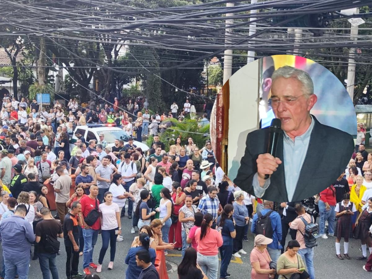 Masivo recibimiento al expresidente Álvaro Uribe en Sabaneta tras su libertad