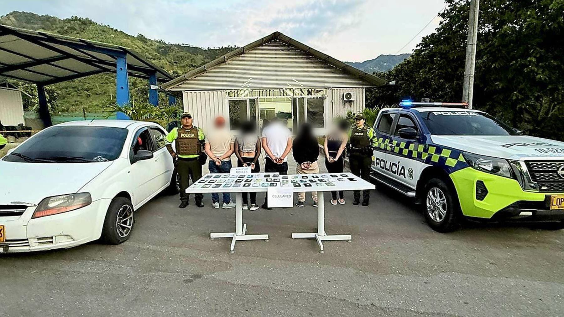 Capturados en el municipio de Cajamarca, Tolima