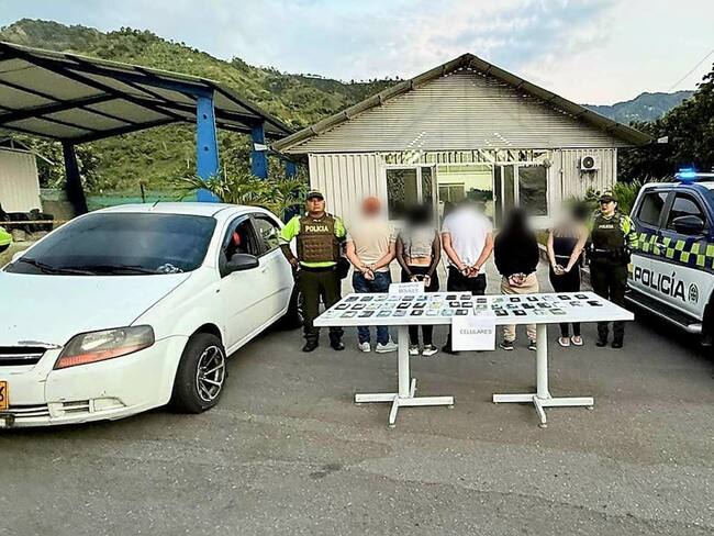 Capturados en el municipio de Cajamarca, Tolima