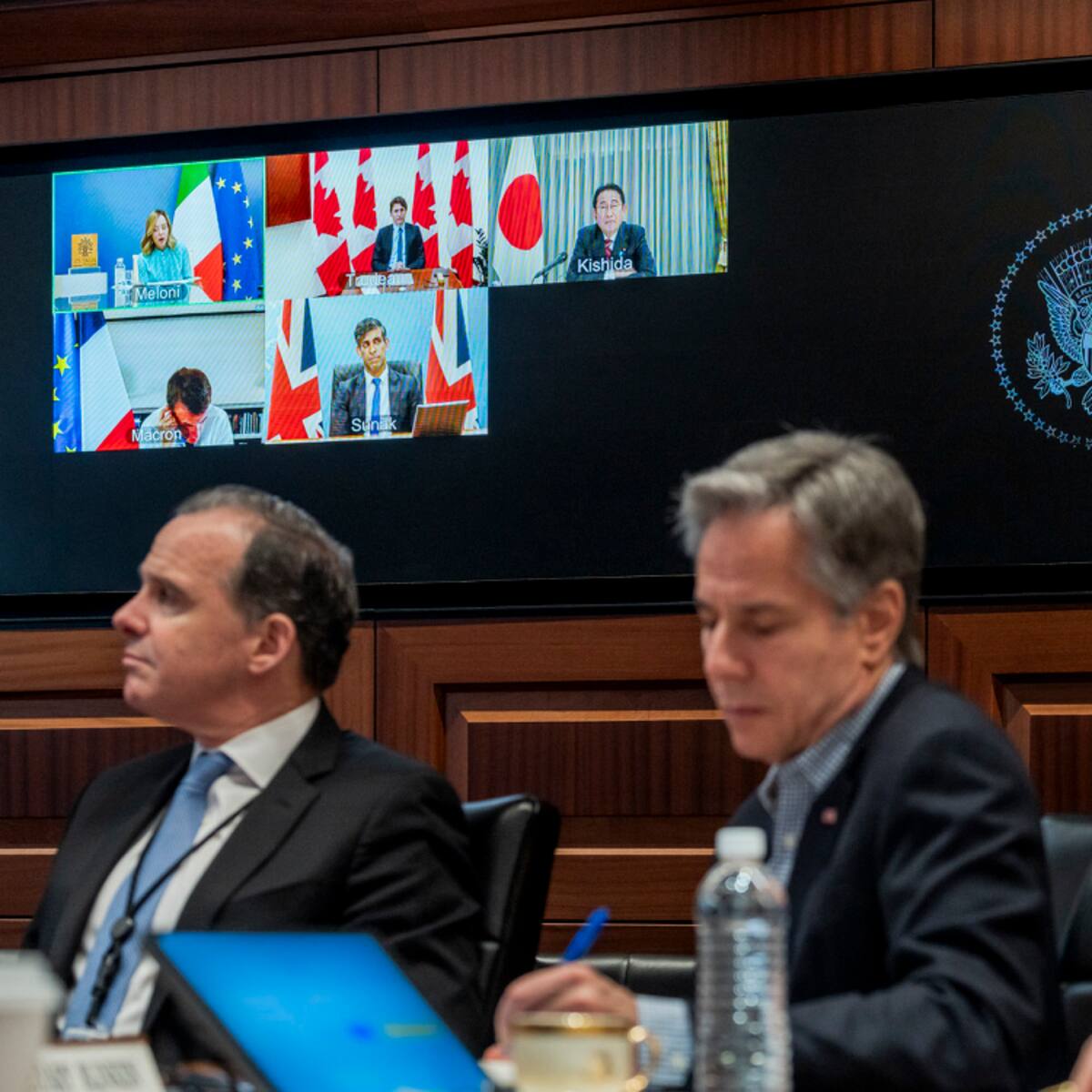 G7 respalda a Israel, critica a Irán, pide moderación y amenaza con "tomar medidas"