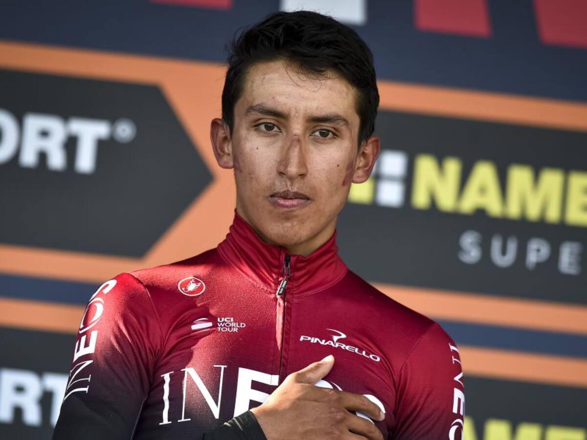 Egan Bernal sufrió una fuerte caída en los Nacionales de Ruta