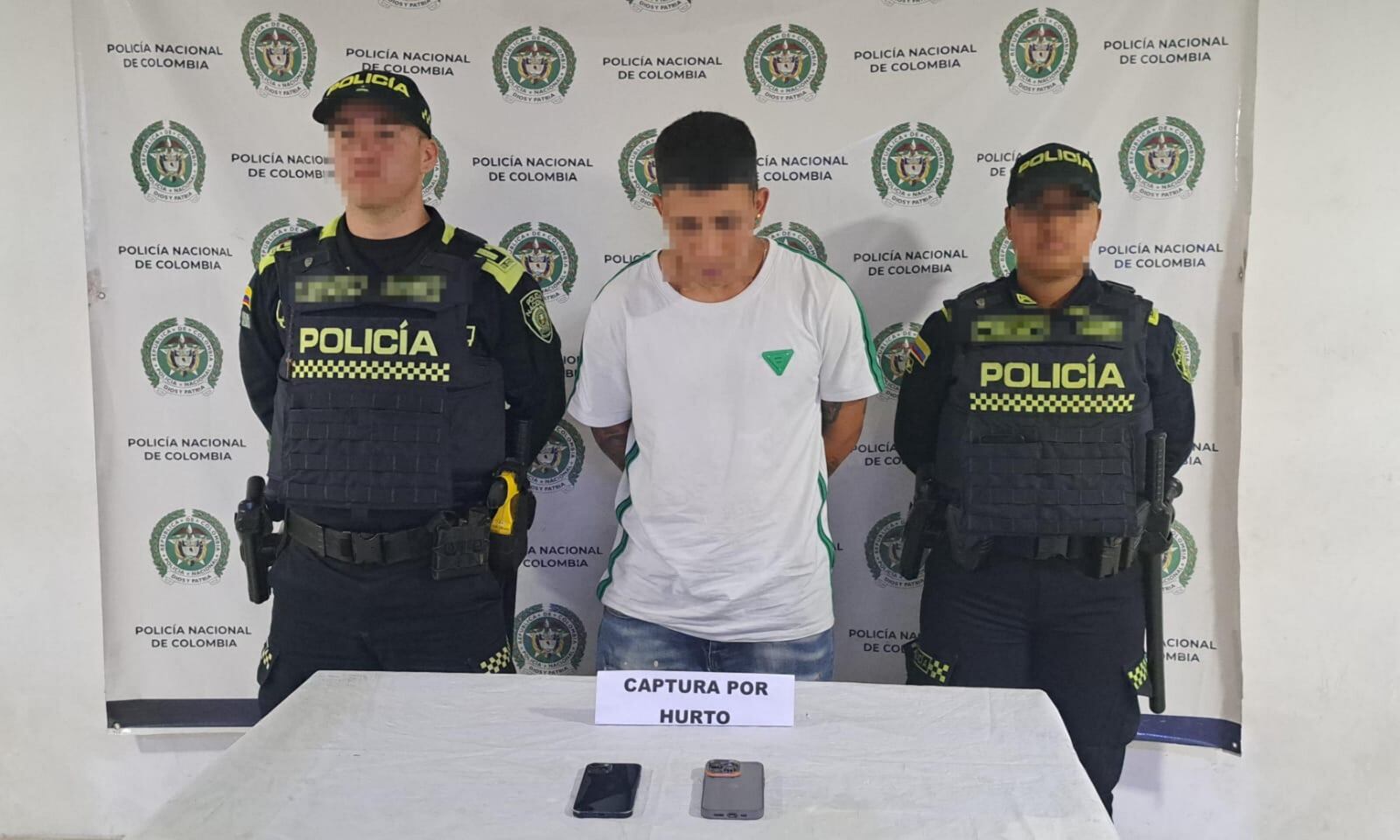 Hurtó celulares a menores de edad en Dosquebradas (foto: Policía Nacional)