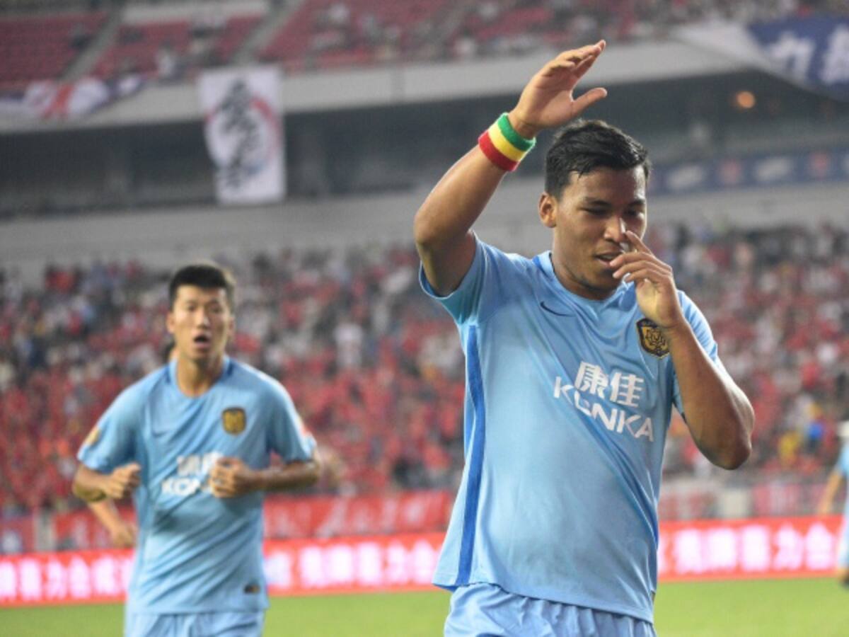 Roger Martínez marca golazo en la Súper Liga de China