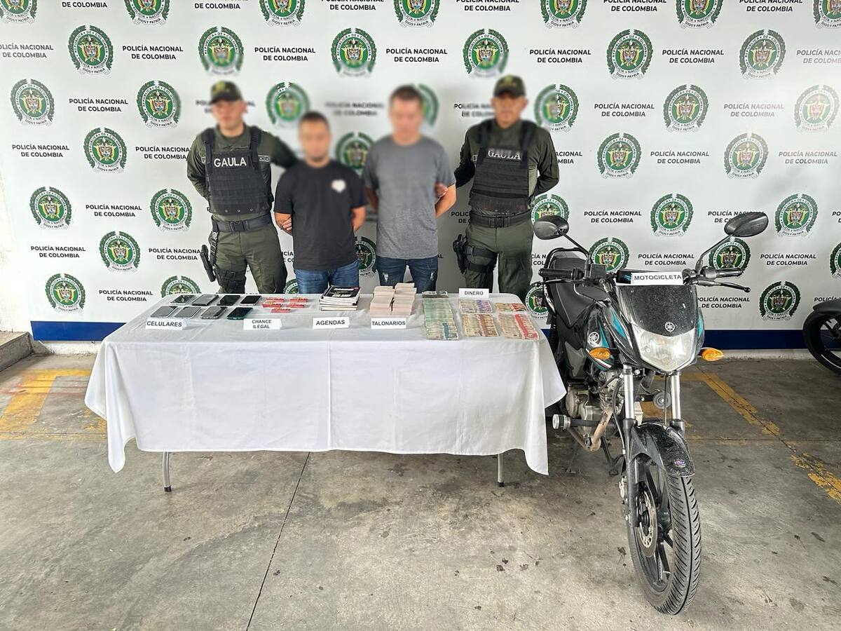 Fueron capturados en Pereira dos presuntos extorsionistas que amenazan a comerciantes