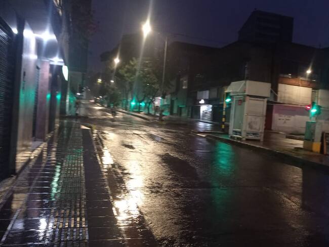 Fuerte aguacero en Bucaramanga