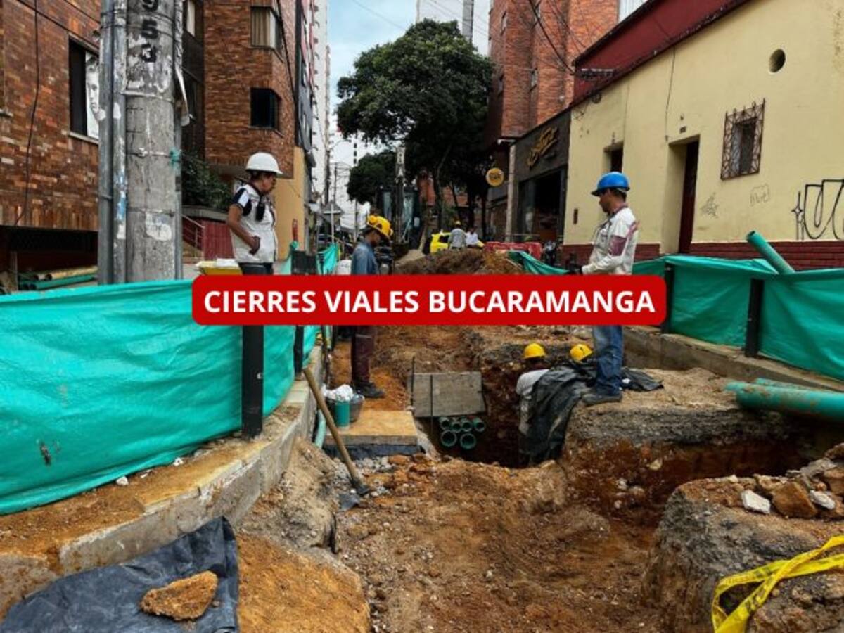 Cerrarán durante un mes algunas vías del Centro de Bucaramanga. ¿Cuáles son y por qué?