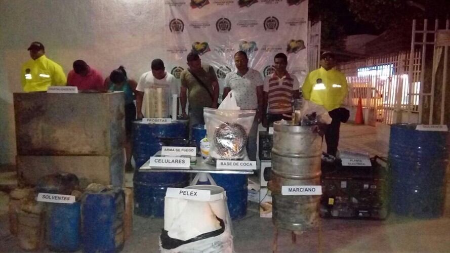 Seis personas fueron capturadas por los hechos, y fueron puestas a disposición de la Fiscalía. Foto: Policía Metropolitana de Barranquilla