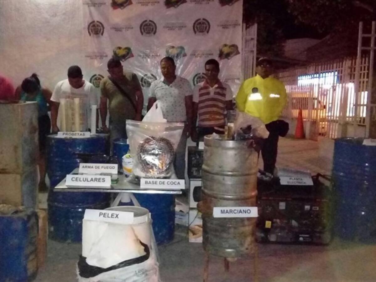 Desmantelan laboratorio para el procesamiento de cocaína